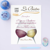 フライヤーテンプレート素晴らしダイニフランスのング チラシ (シングル)