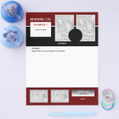 フライヤーテンプレート - ご自身で作成する8.5"x11" チラシ (シングル)