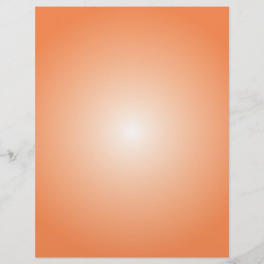 フライヤーテンプレート：放射状グラデーション：オレンジ チラシ (正面)