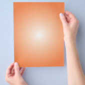 フライヤーテンプレート：放射状グラデーション：オレンジ チラシ (手)