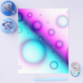 フライヤーバブル抽象芸術背景 チラシ (シングル)