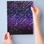 フライヤーパープルクリスタルきらきら光るストラス チラシ (手)