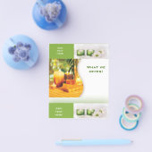 フライヤー美しいサロンスパグリーン3テンプレートスモール チラシ (シングル)