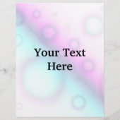 フライヤー バブル アブストラクト背景 (裏面)