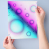 フライヤー バブル アブストラクト背景 (手)