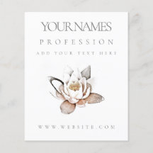 フライヤー：ビジネスプロモーション：ホワイトロータス