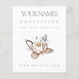 フライヤー：ビジネスプロモーション：ホワイトロータス チラシ