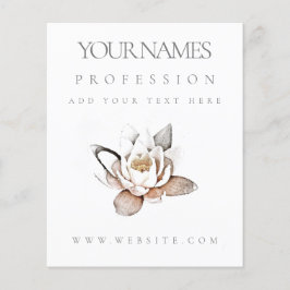 フライヤー：ビジネスプロモーション：ホワイトロータス チラシ