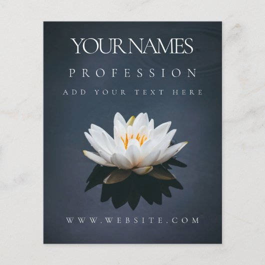 フライヤー:ビジネスプロモーション: LOTUS ON WATER チラシ (正面)