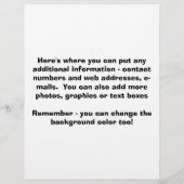 フライヤー – ビッグポップ・アートのバックス (裏面)