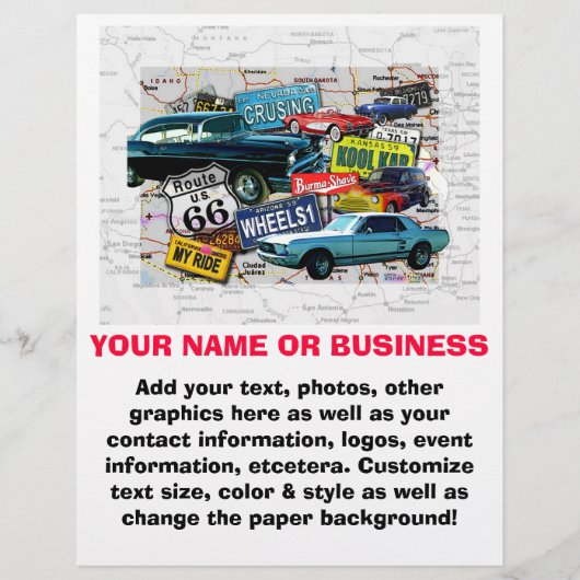 フライヤー – ルート66クラシック車 (正面)