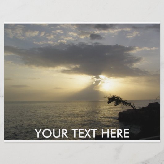 フライヤー：日没の背景 チラシ (正面)