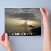 フライヤー：日没の背景 チラシ (手)