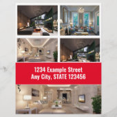 フライヤー – 販売用 – 赤モダン (裏面)