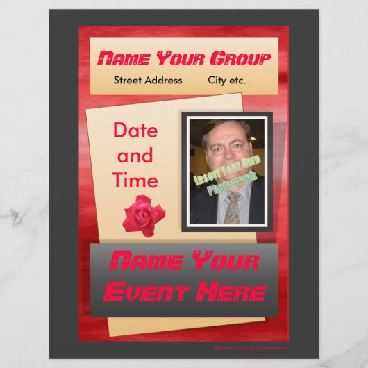 フライヤー – 赤きらめく (正面)