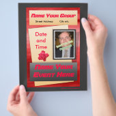 フライヤー – 赤きらめく (手)