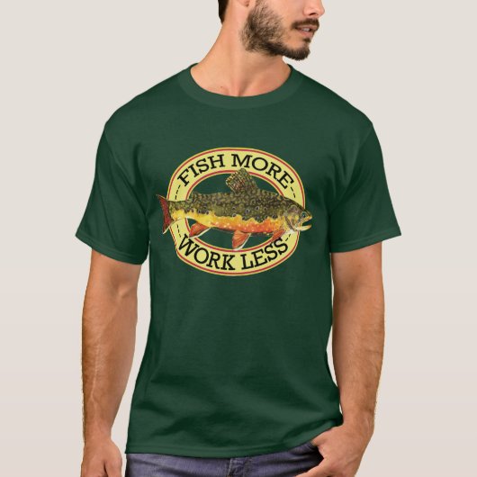 フライユーモアのある釣り Tシャツ (正面)