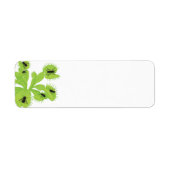 フライラベル付きVenusフライトラップ ラベル (正面)