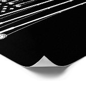 フライロッド フィッシング アメリカ国旗 ポスター (角)