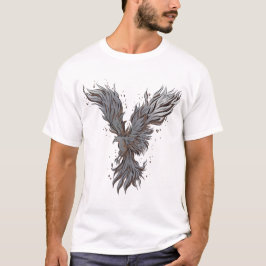 フラインググレー・フェニックスバード グラフィックTシャツ - クラシック Tシャツ