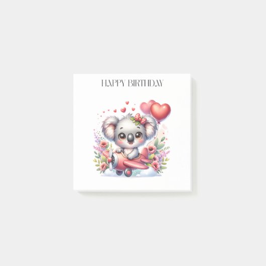 フライングコアラの誕生日 ポストイット (正面)