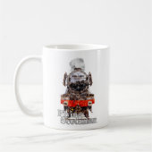 フライングスコッツマン – 蒸気機関車イラスト コーヒーマグカップ (左)