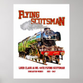 フライングスコッツマン 蒸気機関車 イギリス ポスター (正面)