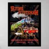 フライングスコッツマン 蒸気機関車 イギリス ポスター (正面)