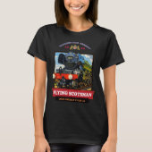 フライングスコッツマン 蒸気機関車 ヴィンテージポスター Tシャツ (正面)