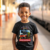 フライングスコッツマン 蒸気機関車 ヴィンテージポスター Tシャツ