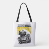 フライングスコッツマン 蒸気機関車。1923年 LNER列車 トートバッグ (裏面)