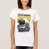 フライングスコッツマン 蒸気機関車。1923年 LNER列車 Tシャツ (正面)