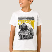 フライングスコッツマン 蒸気機関車。1923年 LNER列車 Tシャツ (正面)