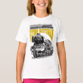 フライングスコッツマン 蒸気機関車 1923年 LNER列車 Tシャツ (正面)