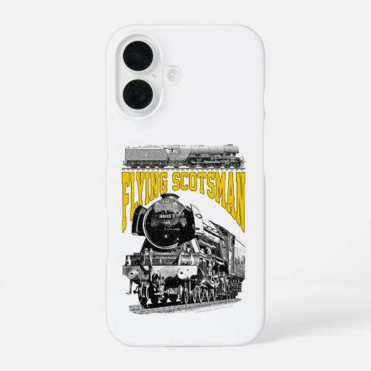 フライングスコッツマン 蒸気機関車。1923年 LNER 列車 iPhone 16ケース (裏面)