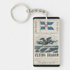 フライングドラゴン・クリッパー帆船 1858 キーホルダー