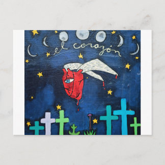 フライングハートのポストカード ポストカード