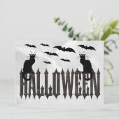 フライングバットとスプーキーキャットのハロウィン 招待状 (スタンド正面)