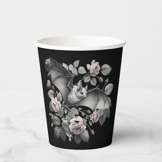 フライングバット ハロウィン 紙コップ (正面)