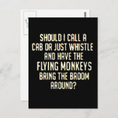 フライングモンキーのホイッスル ポストカード (正面/裏面)