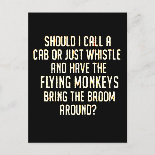 フライングモンキーのホイッスル ポストカード (正面)