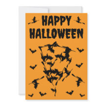 フライング・ウィッチーズ ハロウィーン スカル シルエット