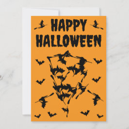 フライング・ウィッチーズ ハロウィーン スカル シルエット シーズンカード