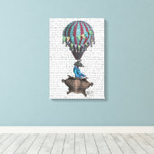 フライング・ゼブラ キャンバスプリント (インサイチュ (ウッドフロア))