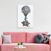 フライング・ゼブラ キャンバスプリント (インサイチュ (リビング))