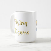 フライング・タイガースのロゴのコーヒー・マグ コーヒーマグカップ (正面左)