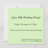 フライング・ビーズ - パーソナライズパーティー招待状 招待状 (裏面)