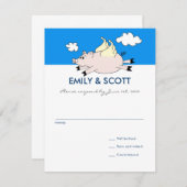 フライング・ピッグの出欠確認カード 出欠カード (正面/裏面)