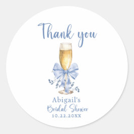 フライング・ブルー・ビフォー・アイ・ドゥ ブライダルシャワー ラウンドシール