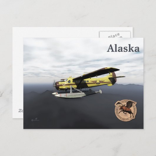 フライング・ムース・アビエーション デ・ハビランド DH3-C オッターフライング・ムース・アビエー ポストカード (正面/裏面)